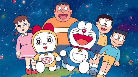 Doraemon And Friends With Background Of Planets And Stars HD Doraemon Wallpapers | HD Wallpapers ...