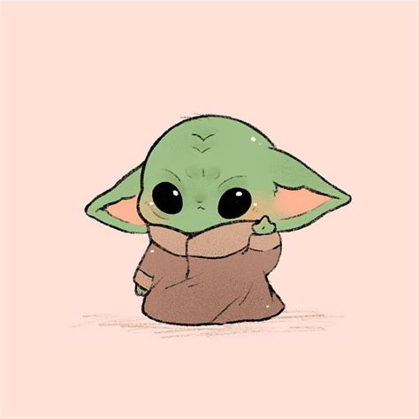 Baby yoda. Cute disney drawings, Yoda, Baby Yoda Cartoon HD phone ...