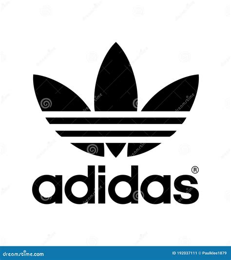 Adidas Logo Vector Illustration on White Background Editorial Photo - Illustration of icon ...