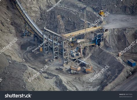 Ore Conveyor In Open Pit Mining Stock Photo 90917474 : Shutterstock