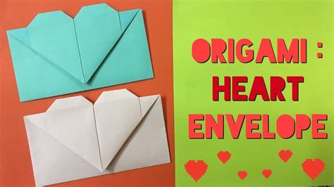 How to Make a Paper Heart Envelope from A4 sheet - Easy Tutorials - YouTube