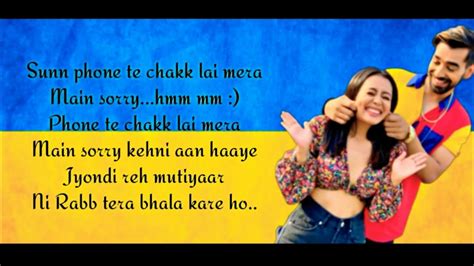 SORRY SONG (LYRICS) | Neha Kakkar & Maninder Buttar | Mix Singh | Babbu ...