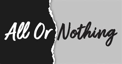 4 Ways the All-Or-Nothing Thinking Impacts Staying on Track : ObesityHelp