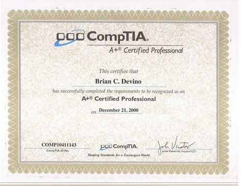 Feels like teen spirit: CompTIA Aplus (A+) Certification