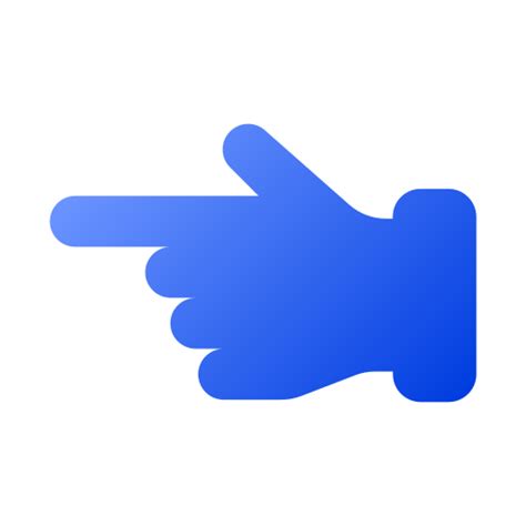 Pointing Left Generic gradient fill icon