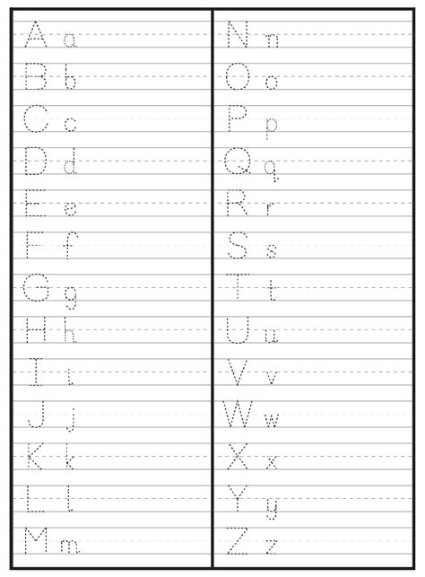 Alphabet Worksheets AZ - 10 Free PDF Printables | Printablee