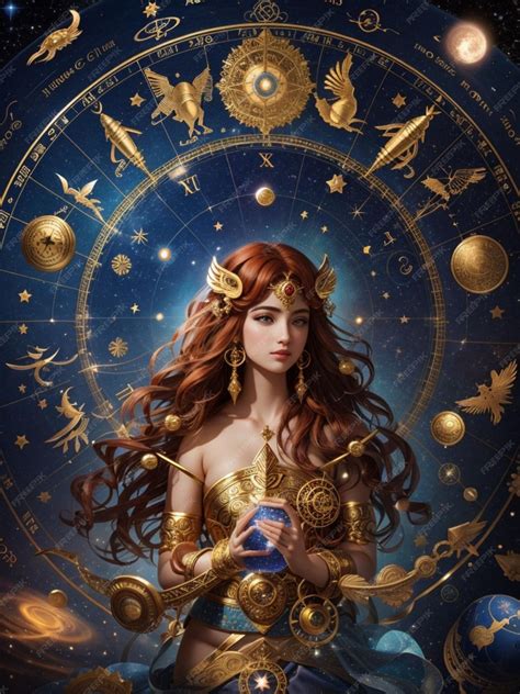 Premium AI Image | Celestial Personalities Unveiled A Journey through the Zodiac Signs