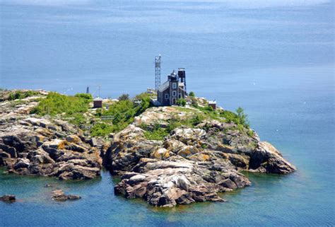 Granite Island Lighthouse in Off Marquette, MI, United States ...