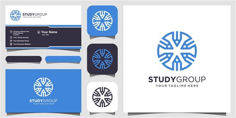 study team Logo designs Template. pencil combined with circle sign 9474059 Vector Art at Vecteezy