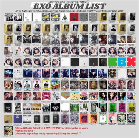 Exo album list | Gấu