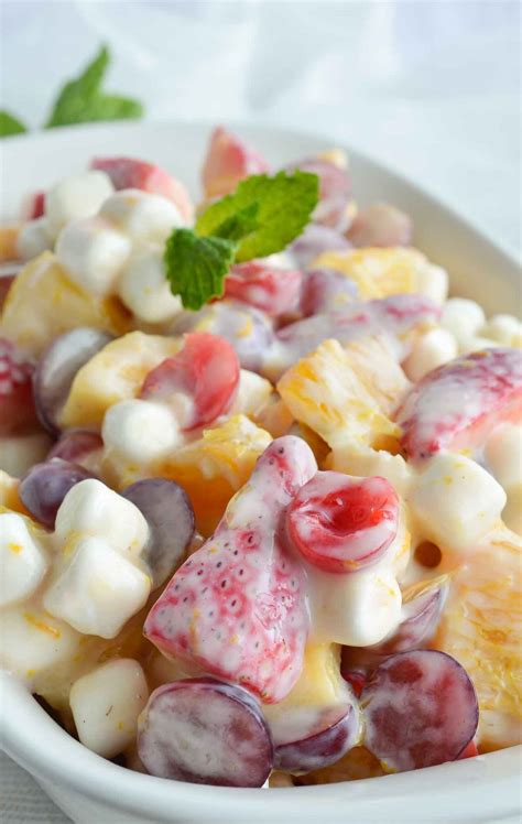 Healthy Ambrosia Salad - WonkyWonderful