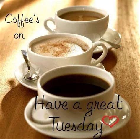 Coffee's on.... Have a great Tuesday♡ | I Love Coffee !! | Pinterest