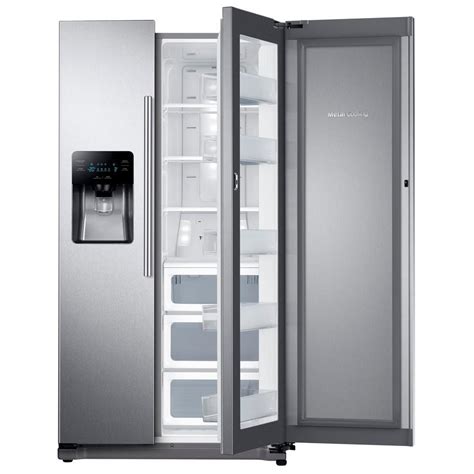 Samsung 24.7 cu. ft. Side by Side Refrigerator in Stainless Steel with ...