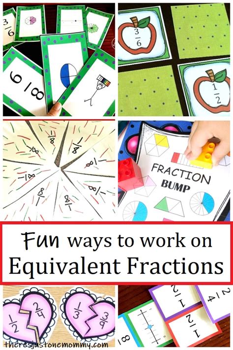 Fun Hands-On Equivalent Fractions Activities | There's Just One Mommy