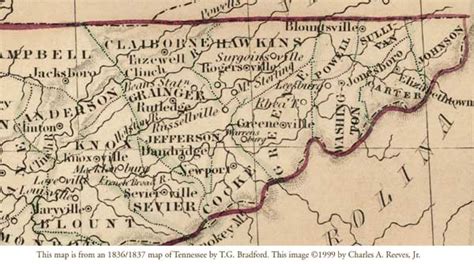 Map: Proposed Powell County, Tennessee – Hawkins County Genealogy & History