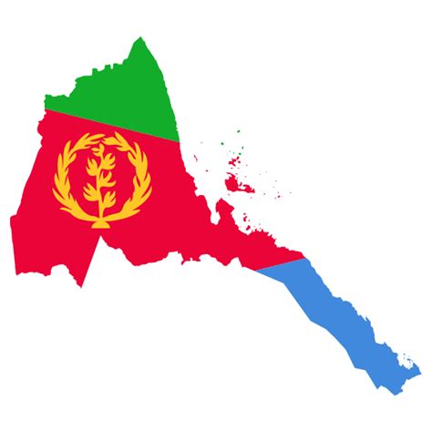 Eritrea Flag Map | Free SVG