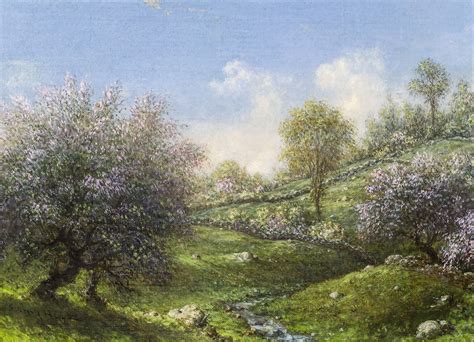 Martin Johnson Heade (1819–1904) - Pink Apple Trees - Galleries Inventory - Hirschl & Adler