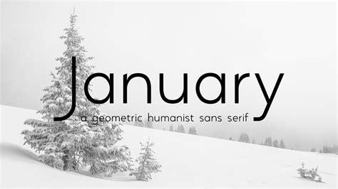 January Font › Fontesk