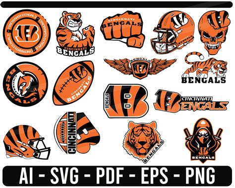 Cincinnati Bengals SVG NFL sports Logo Football cut file for | Etsy