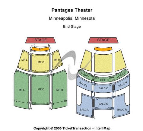 Pantages Theatre - Mn Seating Chart | Pantages Theatre - Mn Event ...