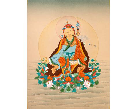 Guru Rinpoche Art | Finely Hand Painted Tibetan Thangka