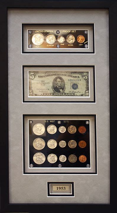 Displaying coins/currency in a shadow box | Money frame, Coin frame ...