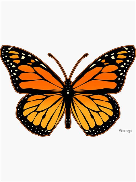 "Monarch Butterfly" Sticker for Sale by Garaga | Butterfly painting ...