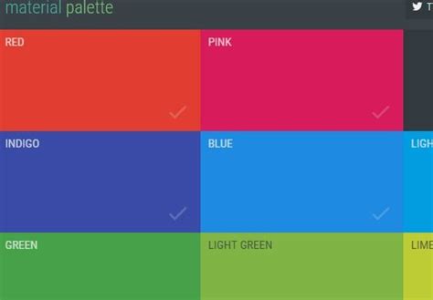 Material Palette - Material Design Color Palette Generator | Color ...