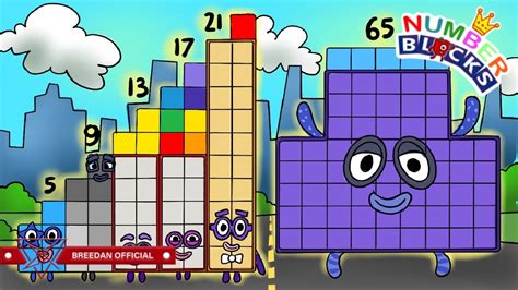 Numberblocks Counting From Number 5 Up to Number 21 Create By ...