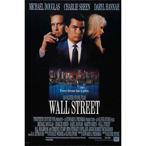 "Wall Street" Film Poster, 1987 For Sale at 1stdibs