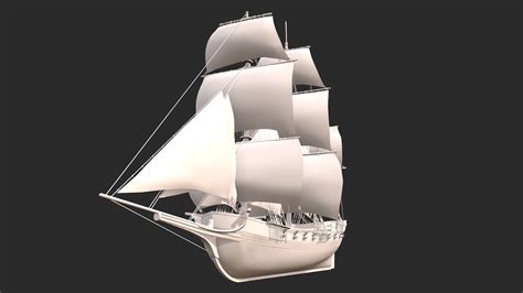 Frigate 3D Model - TurboSquid 2055462