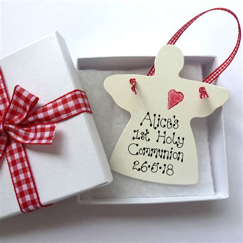 personalised angel holy communion gift by country heart ...