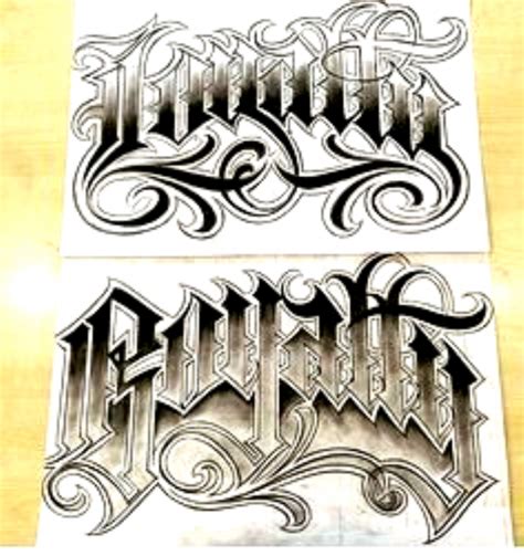 Chicano Tattoo Font Generator