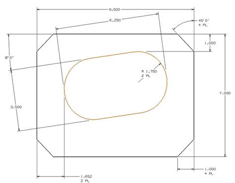 6X9 Speaker Cut Out Template