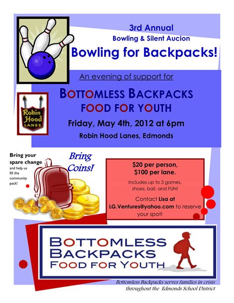 Edmonds Community Foundation hosting 'Bowling for Backpacks' event May ...