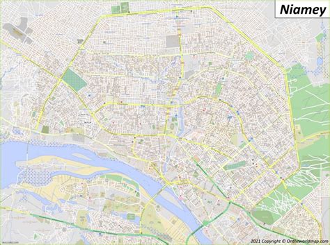 Niamey Map | Niger | Detailed Maps of Niamey