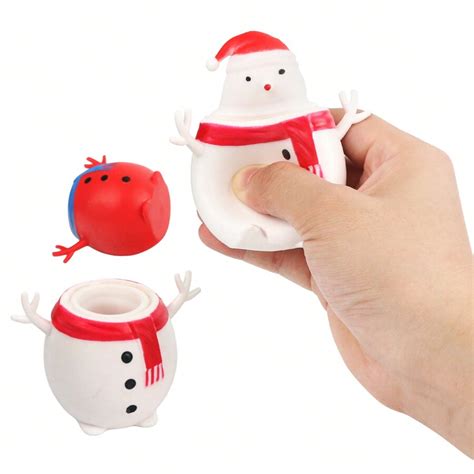 Santa Claus Squeezes And Squeezes Cups, Releases Stress And Pranks With Toys, And Creates New ...