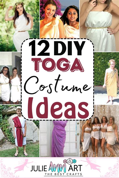 12 DIY Toga Costume Ideas For Women - Julie Ann Art