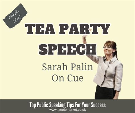 Tea Party Speech From Sarah Palin In Nashville Proves Right On Cue