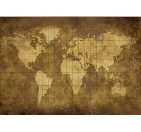 Wall mural vintage world map for kids - TenStickers