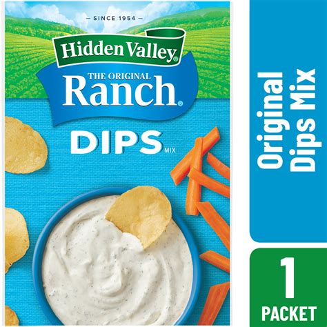 Hidden Valley Original Ranch Dips Mix, Gluten Free - 1 Packet - Walmart.com