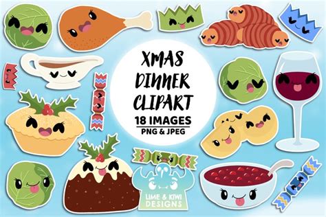 Top Christmas Dinner Stock Vectors, Illustrations & Clip Art - Clip Art ...