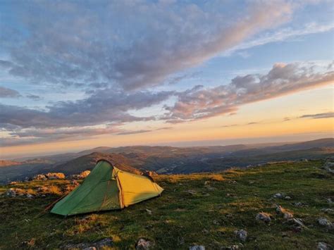 Premium Photo | Wild camping on scafell pike