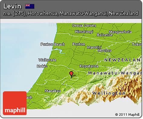 Free Physical Panoramic Map of Levin