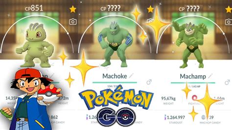 SHINY MACHOP EVOLUTION INTO MACHOKE AND MACHAMP IN POKEMON GO !! - YouTube