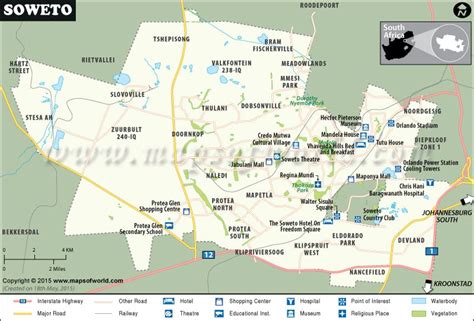 Soweto South Africa Map