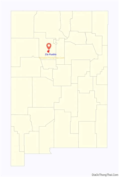 Map of Zia Pueblo CDP