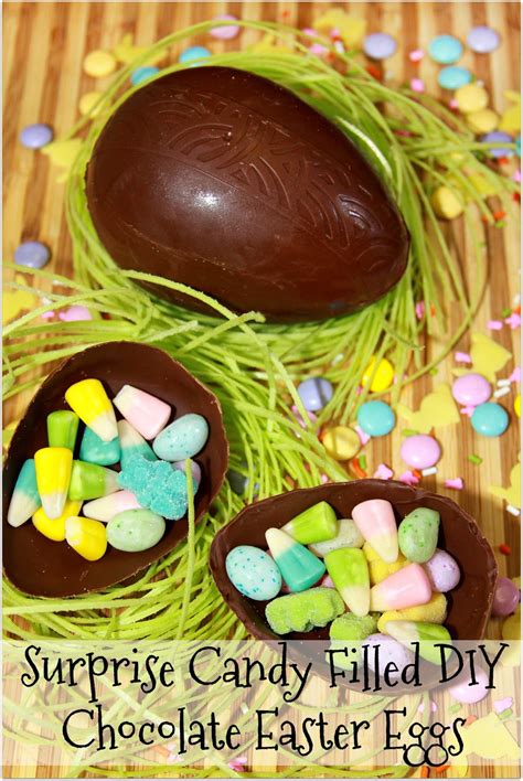 For the Love of Food: Surprise Candy Filled DIY Chocolate Easter Eggs