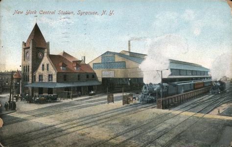 New York Central Station Syracuse, NY Postcard