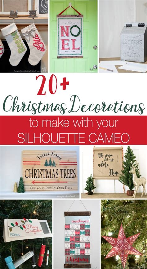 22 Silhouette Project Ideas for DIY Christmas Decorations - Silhouette School